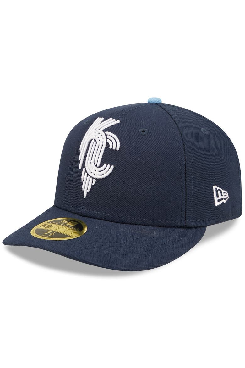 Men's New Era Navy Kansas City Royals 2022 City Connect Low Profile 59FIFTY Fitted Hat, Main, color, Navy
