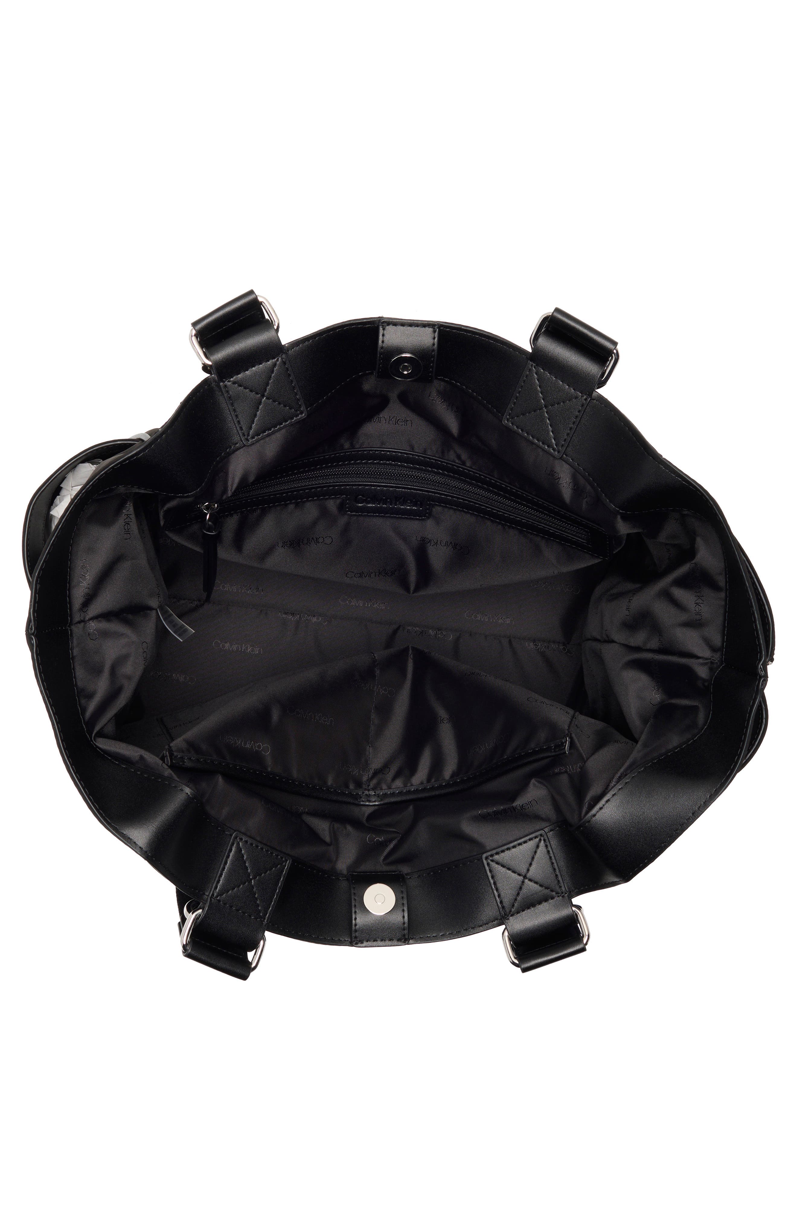 Zulle Tote, Alternate, color, BLACK/ SILVER