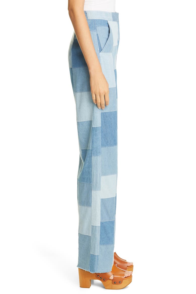 Fred's Denim Pants, Alternate, color, PATCHWORK DENIM