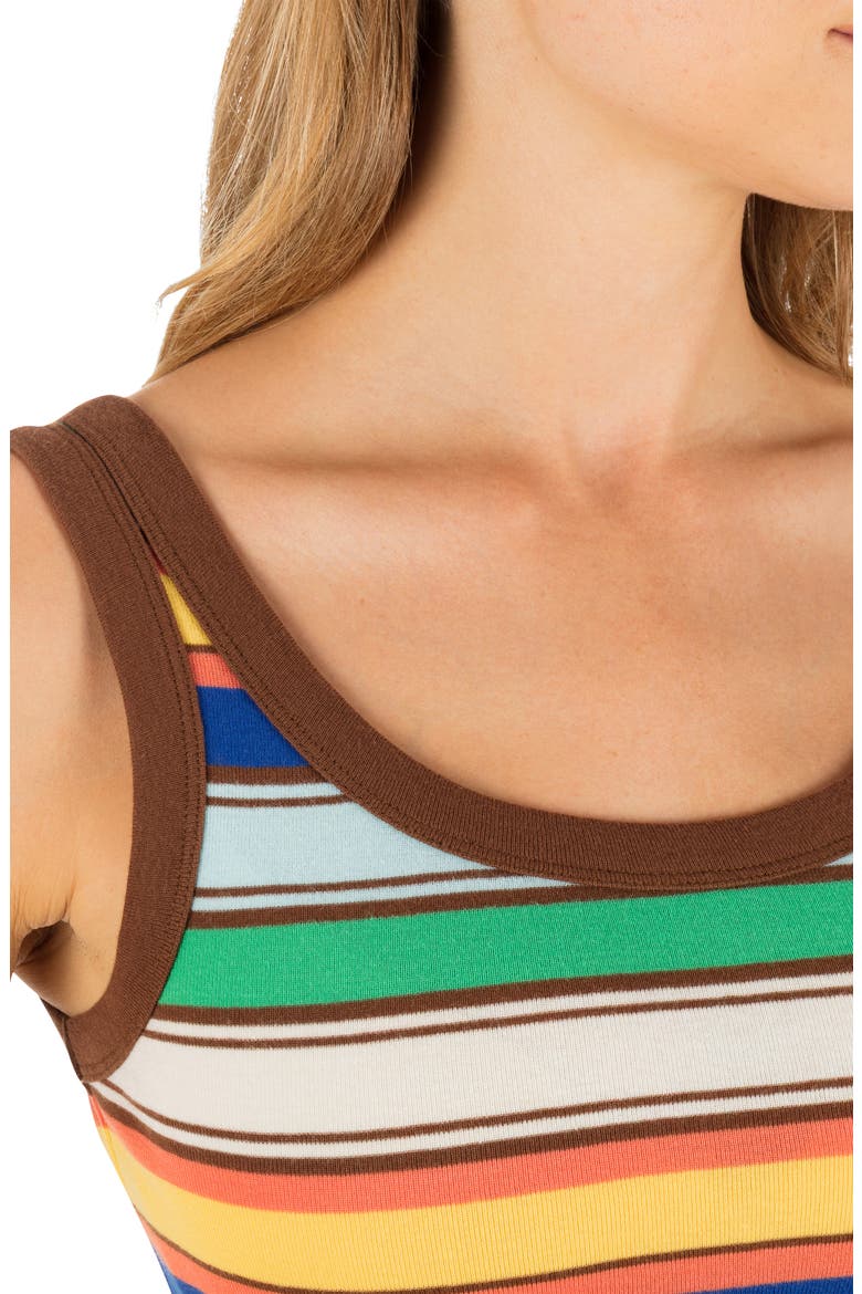 Haze Stripe Crop Tank, Alternate, color, CHOCOLATE