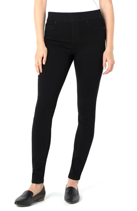 Jeans Company Sienna Pull-On Knit Denim Leggings (Regular & Petite)