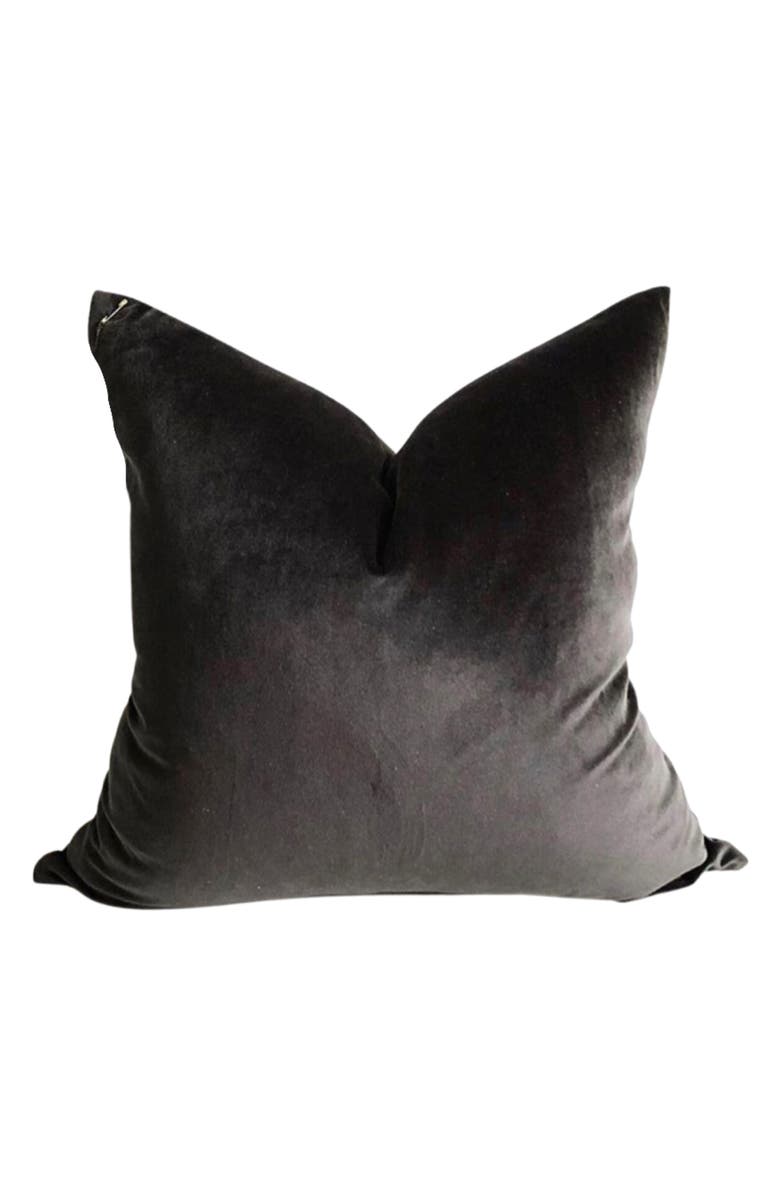 MODISH DECOR PILLOWS Velvet Pillow Cover, Main, color, Black Tones