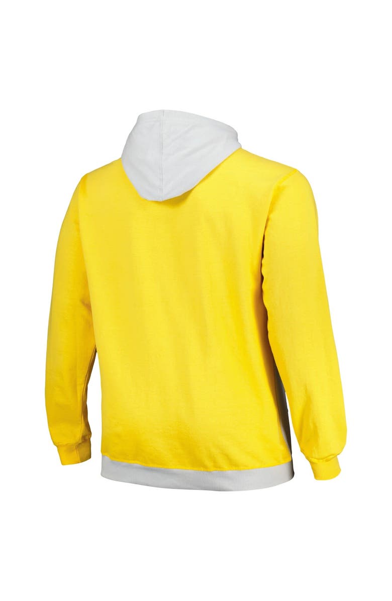 FANATICS Men's Fanatics Branded Gold/Silver Los Angeles Lakers Big & Tall Primary Arctic Pullover Hoodie, Alternate, color, Silver