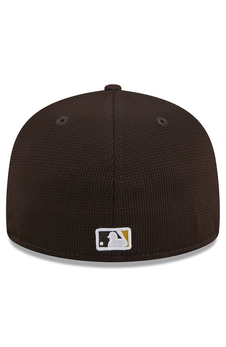 New Era Youth New Era Brown San Diego Padres 2024 Batting Practice 59FIFTY Fitted Hat, Alternate, color,