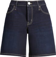 CITY BLUES Dover Relaxed Mid Thigh Denim Shorts