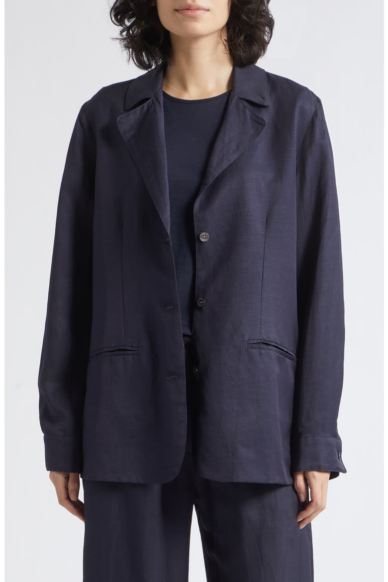 Daniel Linen Blend Jacket, Main, color, MIDNIGHT