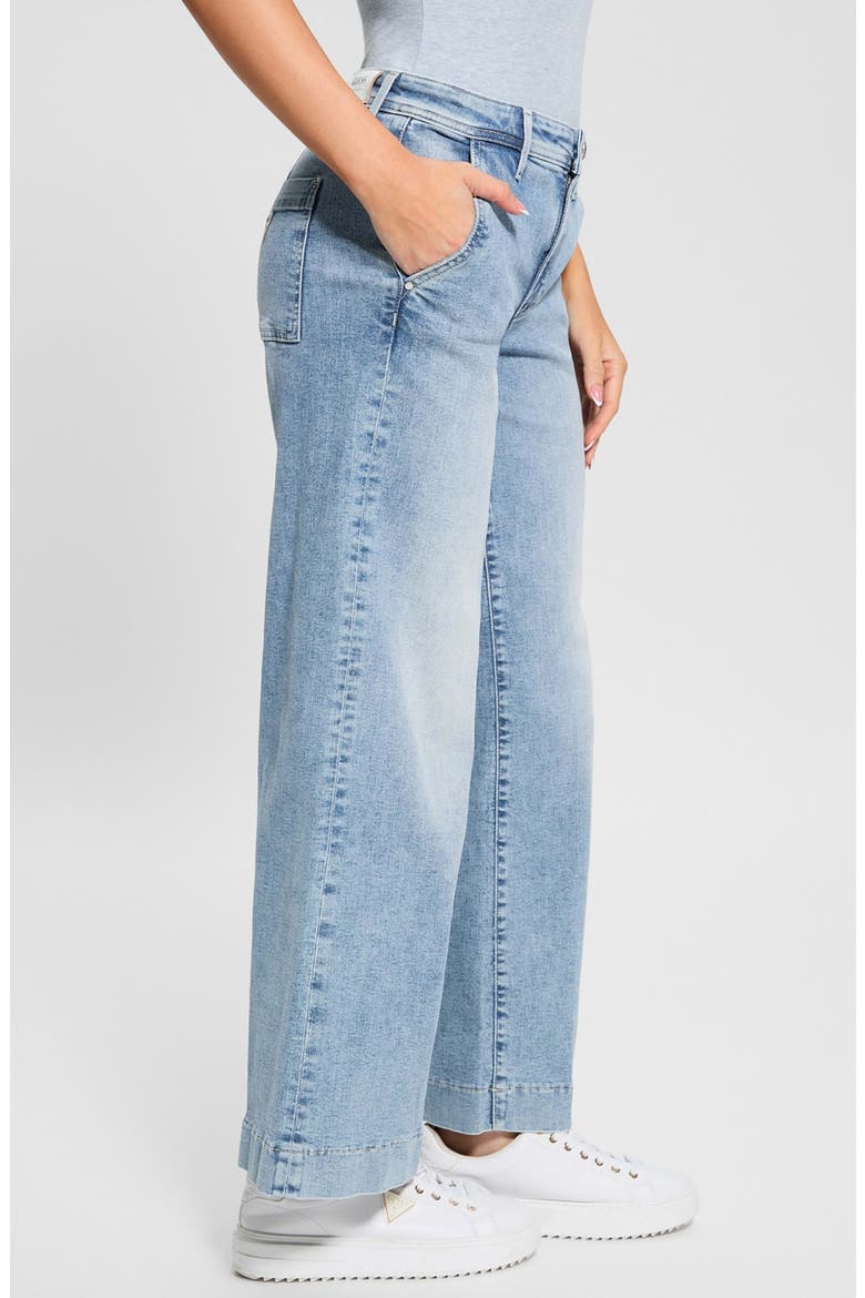 Zoya Crop Wide Leg Jeans, Alternate, color, BELT-OPEN