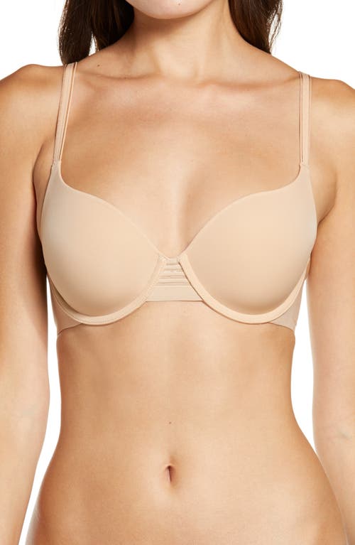 Le Mystère Second Skin Back Smoother Underwire T-Shirt Bra in Natural at Nordstrom, Size 36G