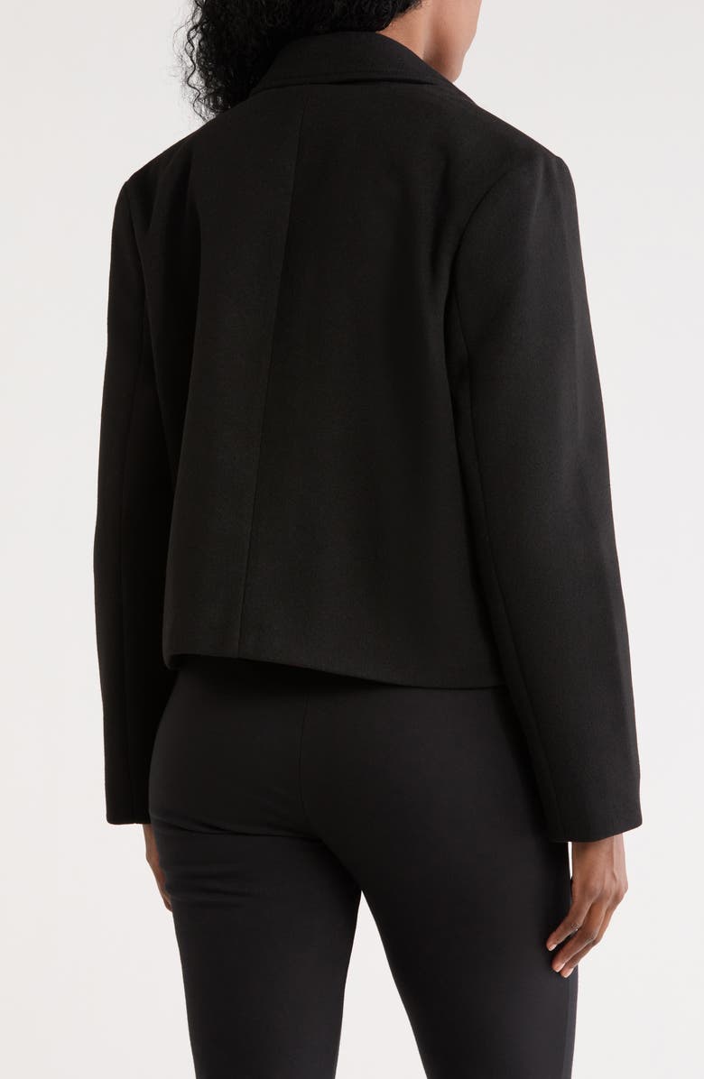 DKNY Jeans Crop Button Jacket, Alternate, color, Black