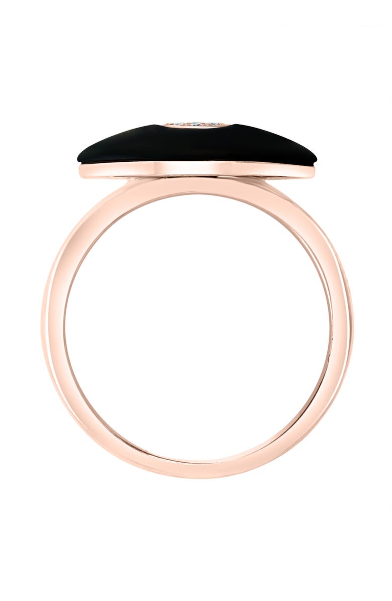 EFFY Diamond & Onyx Evil Eye Ring, Alternate, color, Black