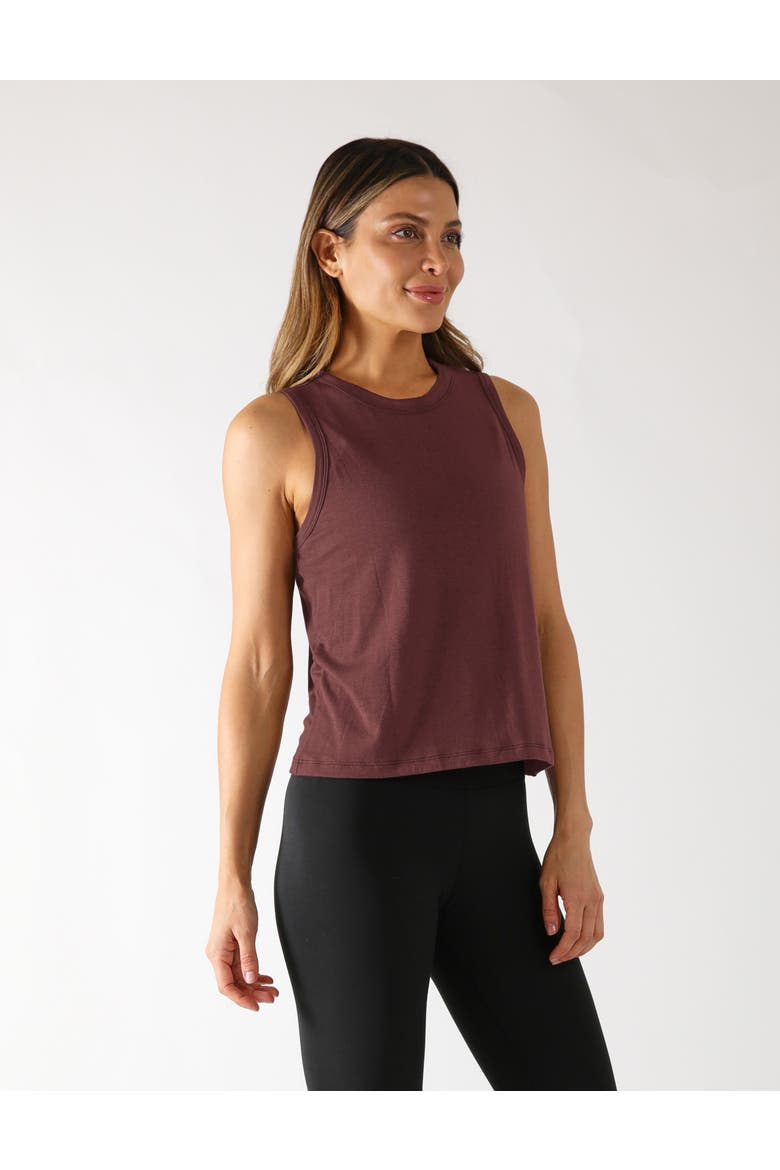 Minimalist Muscle Tank, Main, color, Crimson Velvet