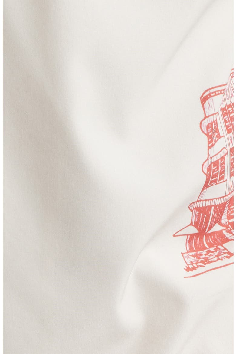 Ocean Drive Print Camp Shirt, Alternate, color, RED