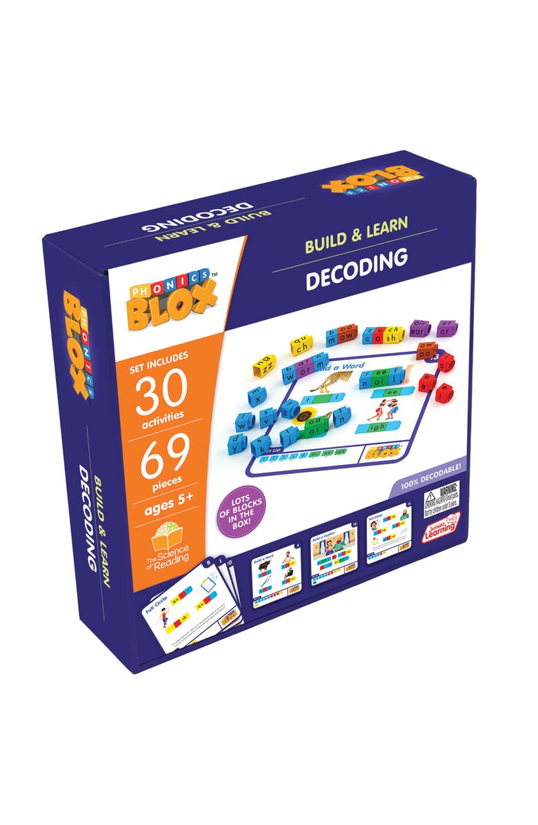 Junior Learning Rainbow Phonics Blox, Alternate, color, Multicolored