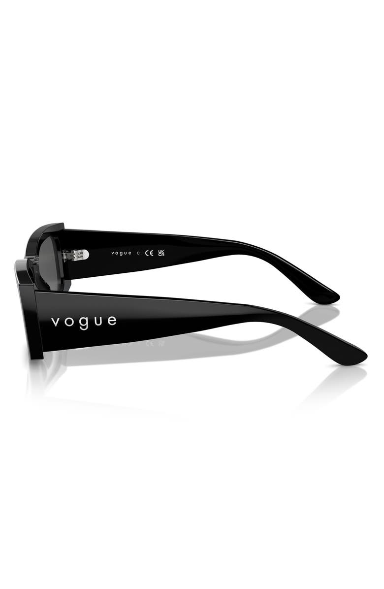 VOGUE 53mm Rectangular Sunglasses, Alternate, color, 