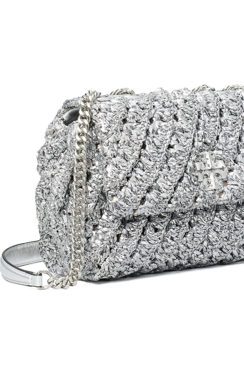 Tory Burch Kira Metallic Chevron Convertible Shoulder Bag, Alternate, color,