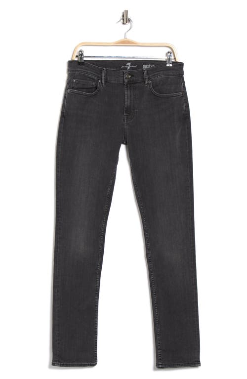 7 For All Mankind Paxtyn Skinny Leg Jeans In Black