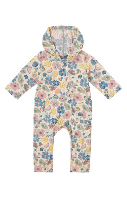 Uv Skinz Hooded Everyday Romper In Multi