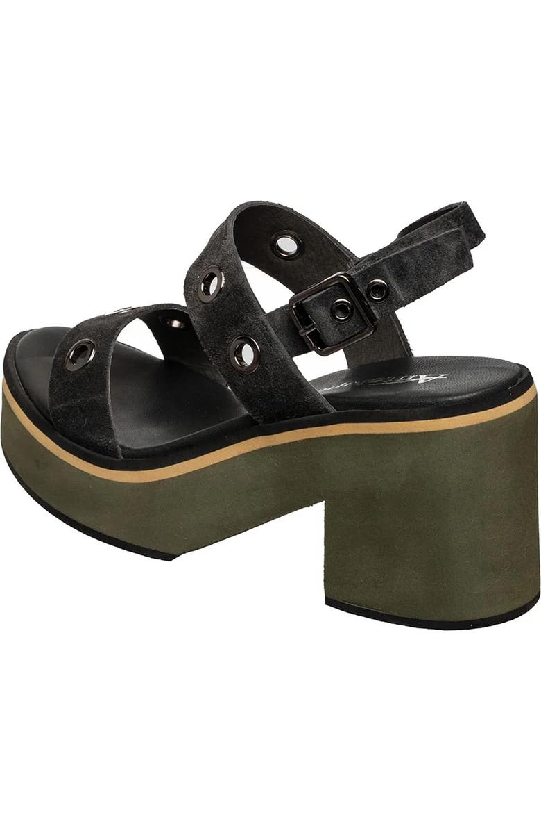 ANTELOPE Inez Grommet Platform Slingback Sandal, Alternate, color, Olive