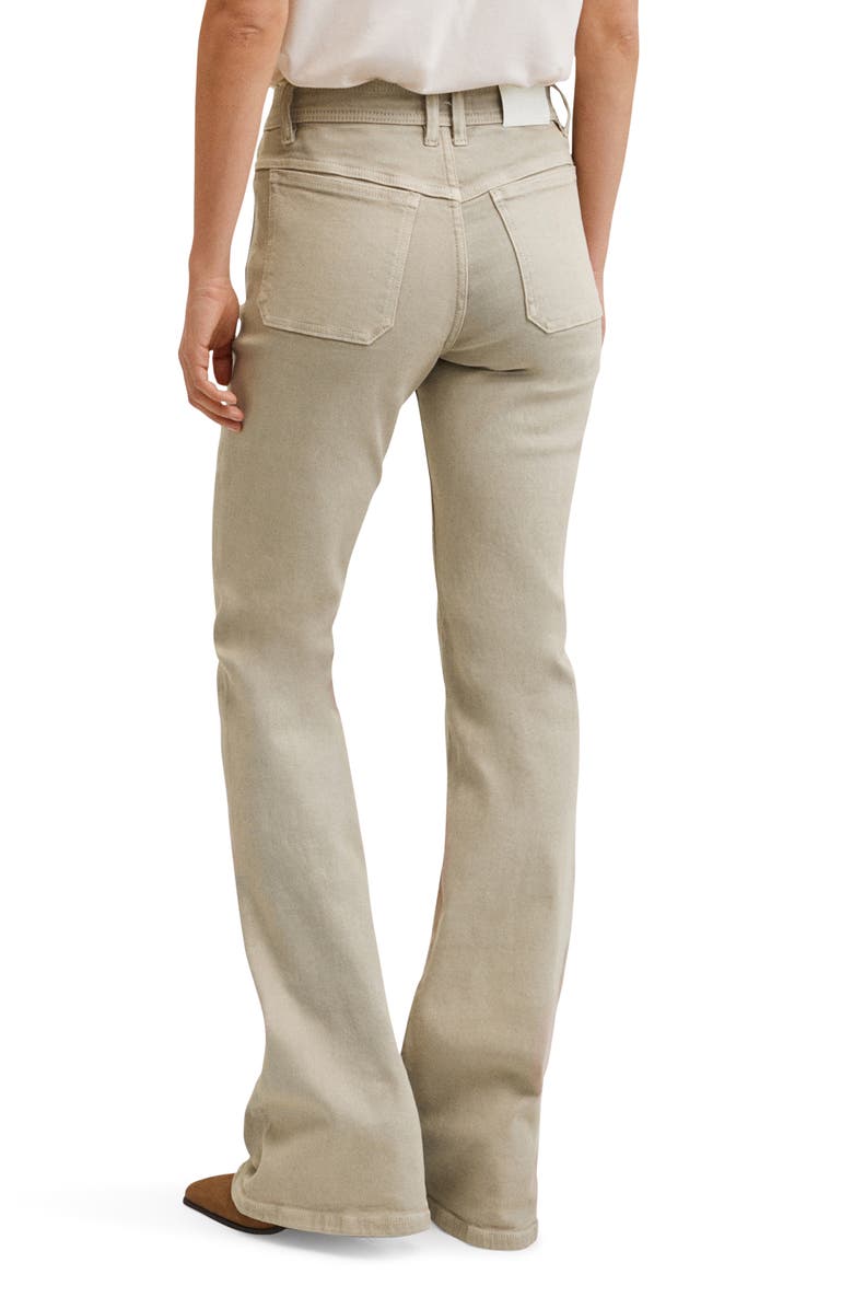 MANGO Patch Pocket Flare Jeans, Alternate, color, 