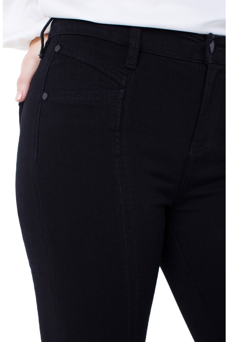 Abby Seamed Ankle Skinny Jeans, Alternate, color, BLACK RINSE