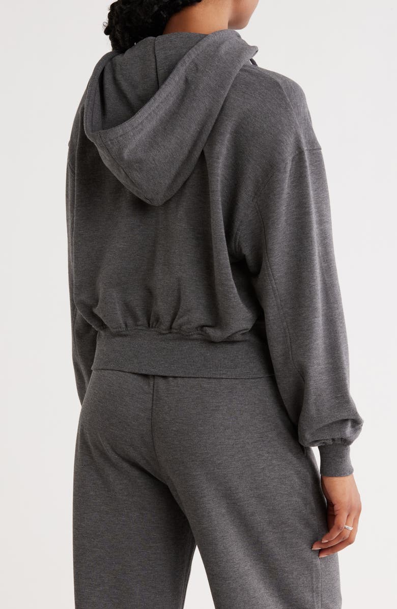 Abound Loved Fleece Zip Hoodie, Alternate, color, Grey Medium Charcoal Heather