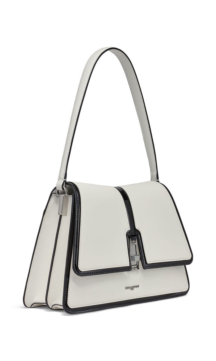 KARL LAGERFELD PARIS Mercerie  Shoulder, Alternate, color, White Black
