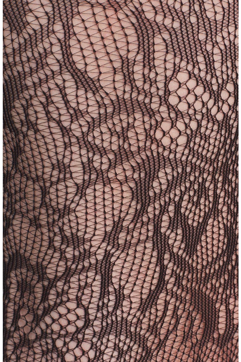 'Uptown Tight-End Tights® - Look at Me Lace' Tights, Alternate, color, BLACK