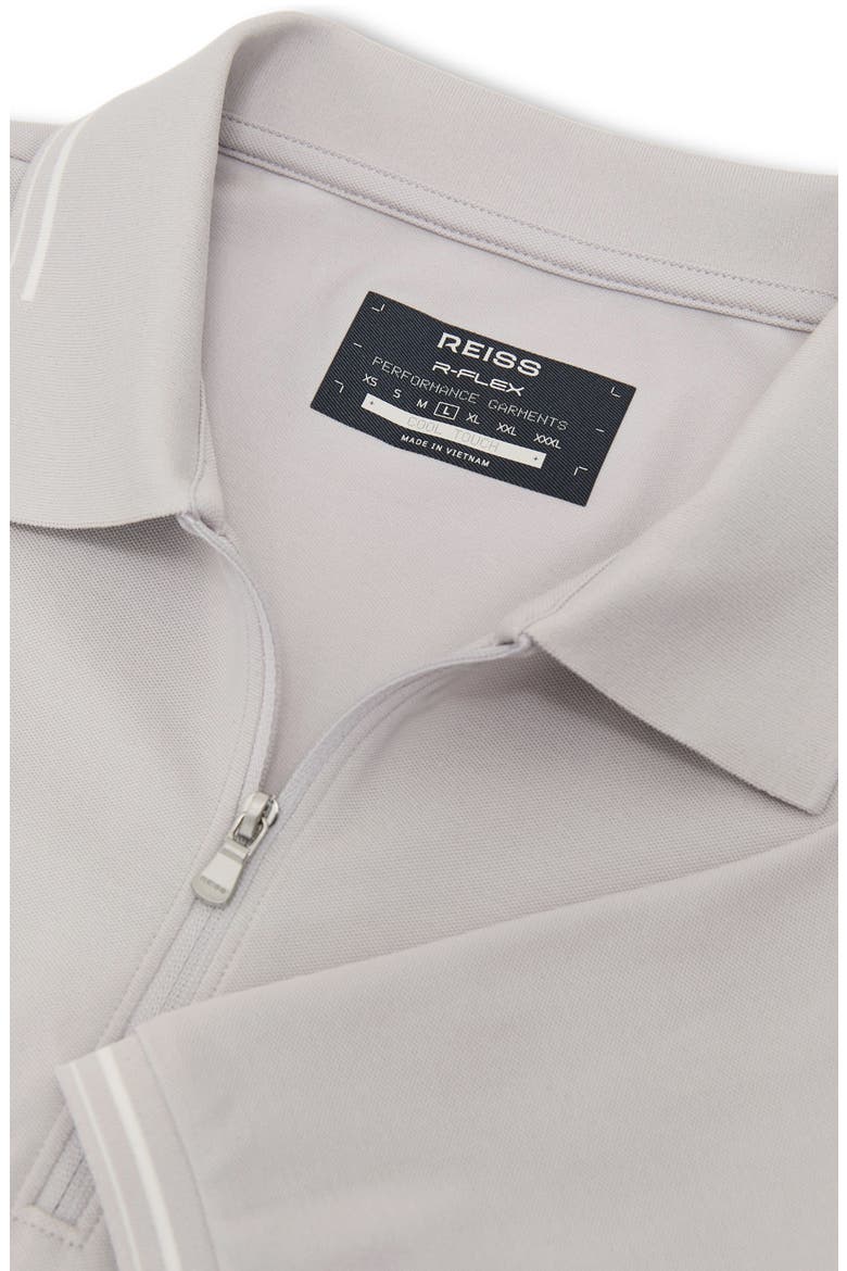 Vale Half Zip Polo Shirt, Alternate, color, SOFT GREY