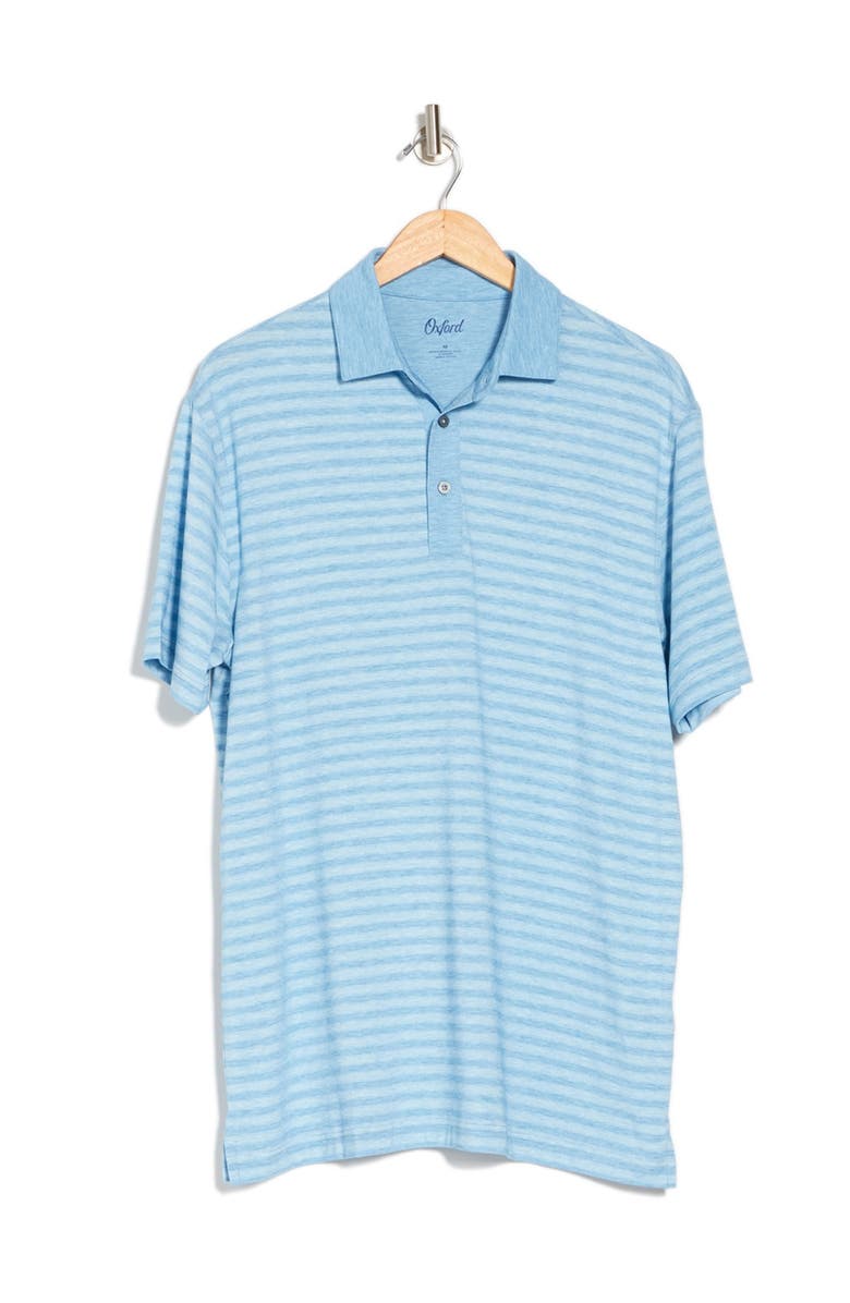 OXFORD Burnett Stripe Print Polo, Alternate, color, 
