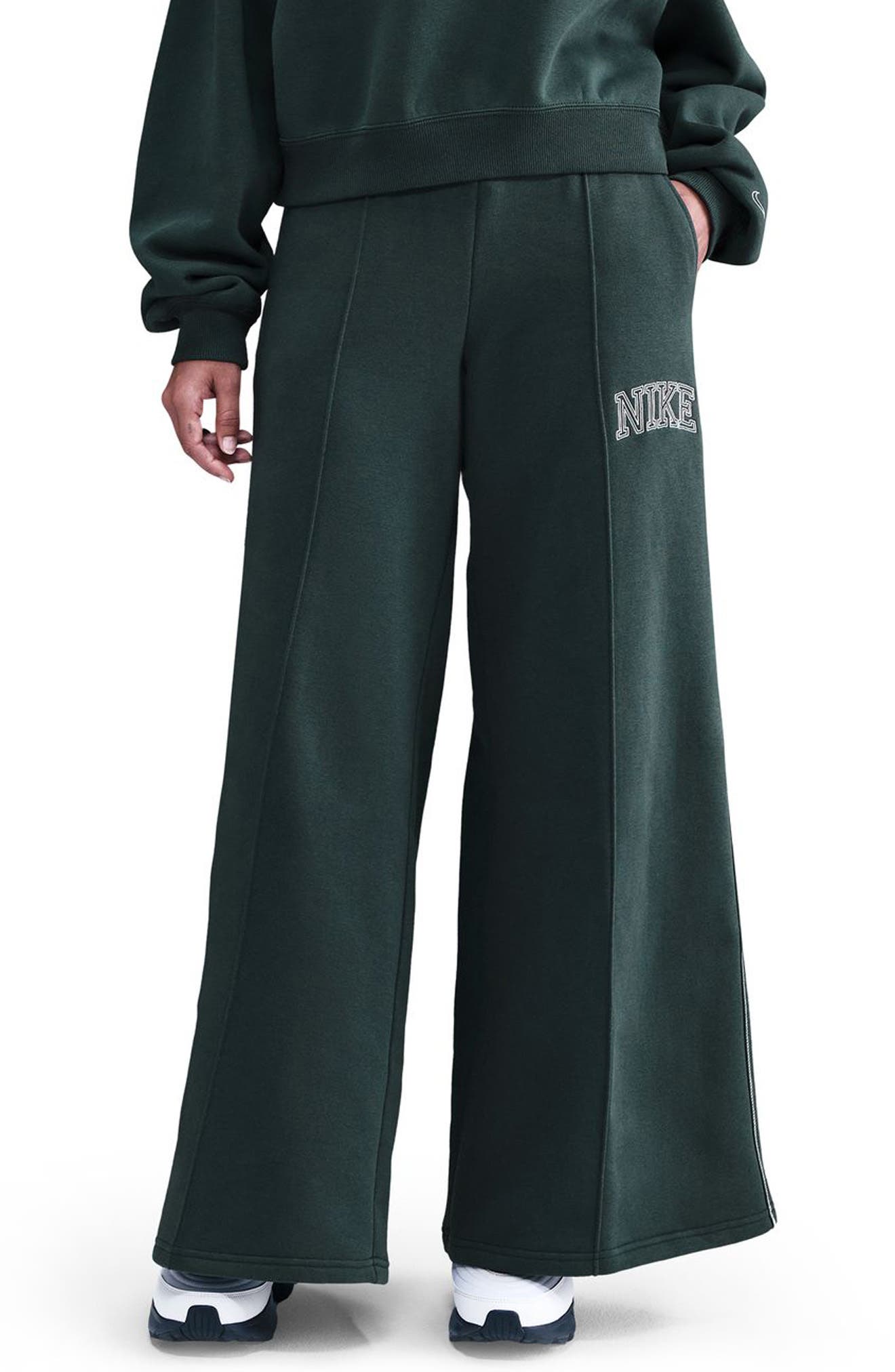 Sportswear Phoenix High Waist Flare Leg Sweatpants (Women) | Nordstrom