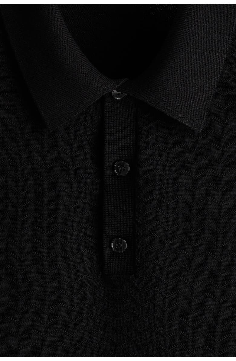 H&M Slim Fit Polo Shirt, Alternate, color, Black