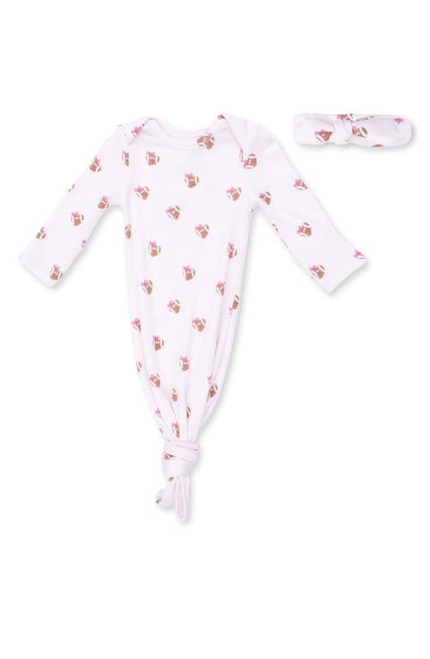 Mini Heat Footballs Knotted Gown & Headband Set