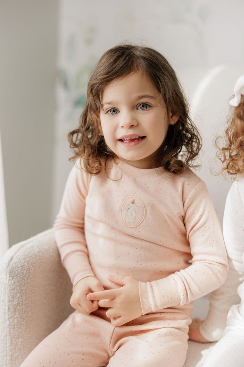 Speckled Bunny Collection - Pajamas, Alternate, color, Pink