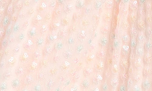 Shop American Princess Sequin Mesh Sleeveless Party Dress In Multi Blush