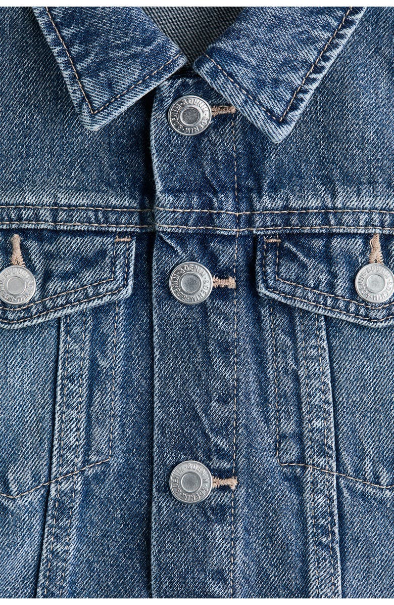 H&M Denim jacket, Alternate, color, Denim Blue