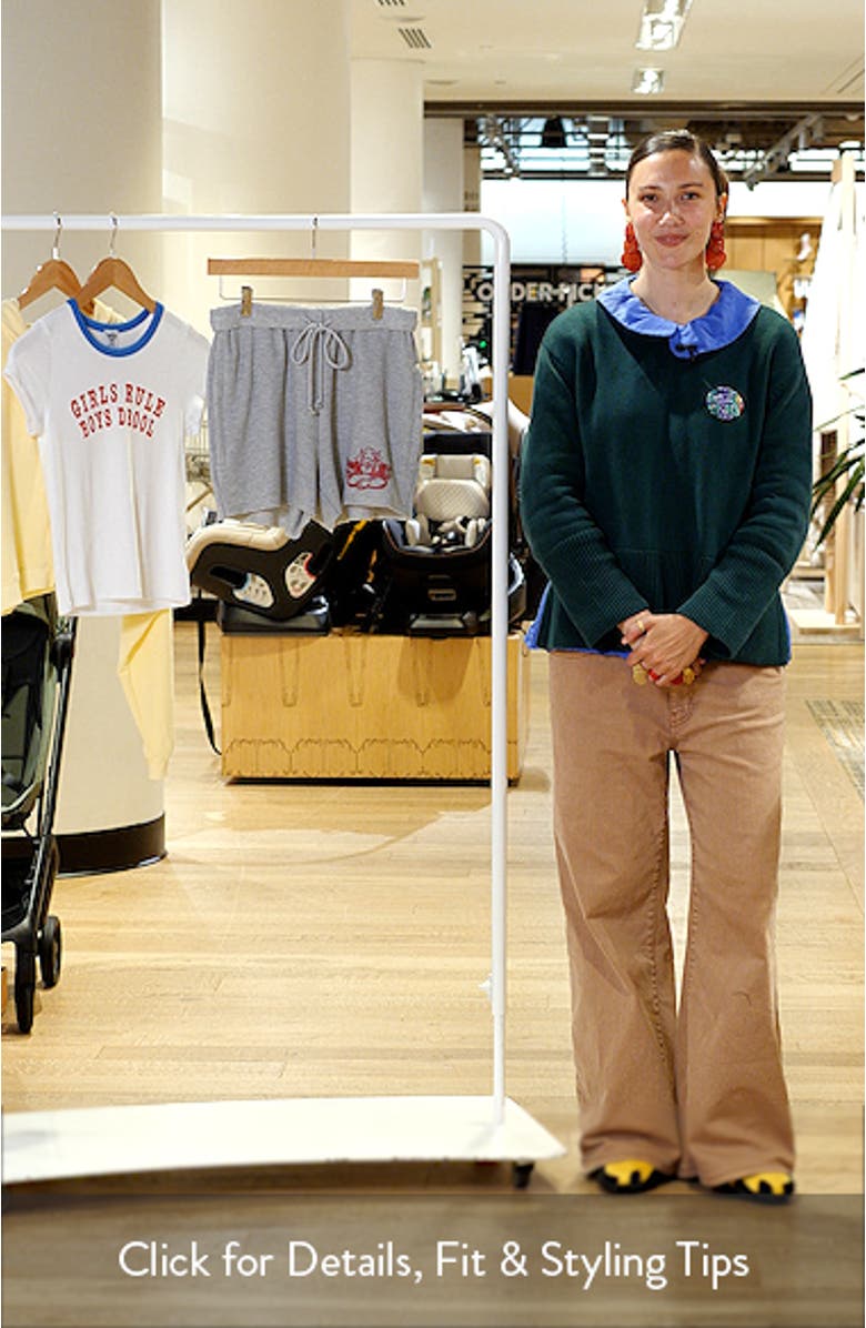 Girls Rule Boys Drool Sweat Shorts, sales video thumbnail