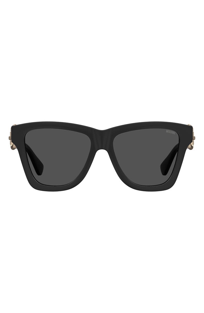 Moschino 54mm Gradient Rectangular Sunglasses, Main, color, 