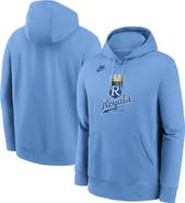 Nike Men's Nike Light Blue Kansas City Royals Cooperstown Collection Logo Club Pullover Hoodie