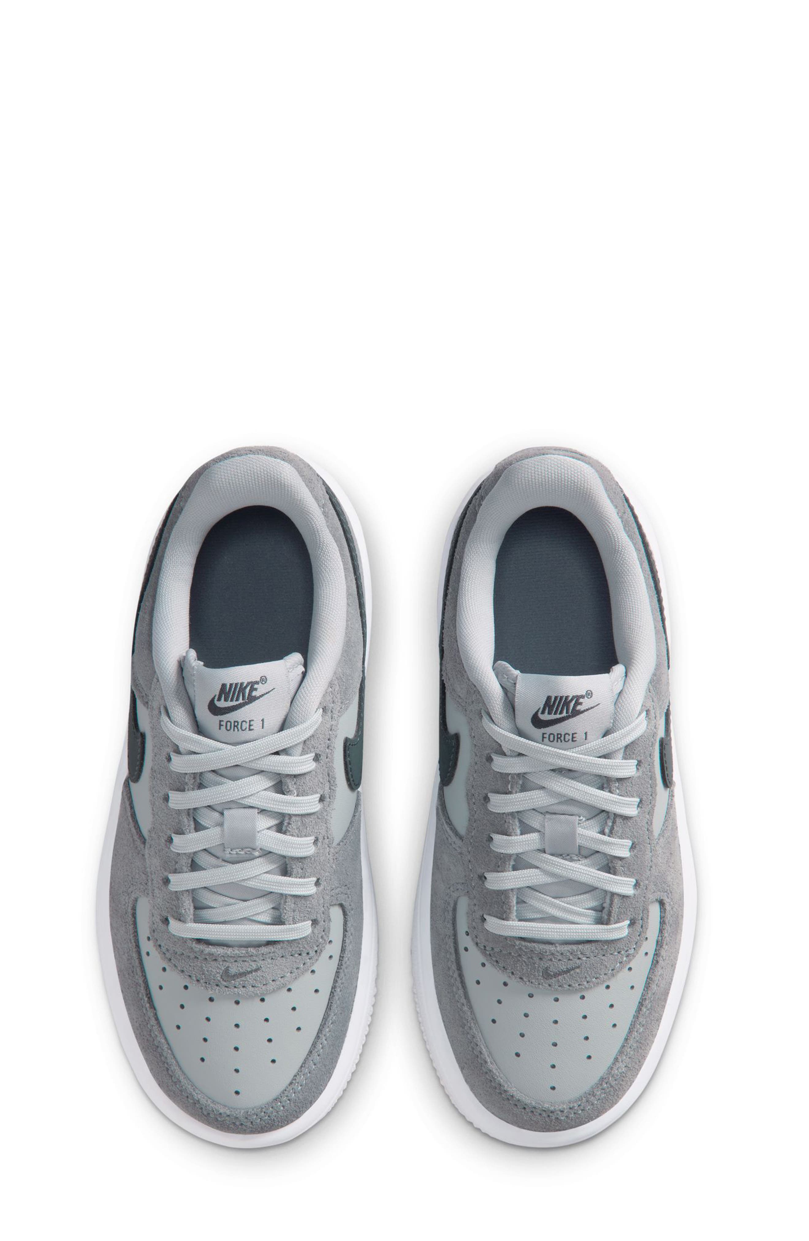 Nike Kids' Force 1 Low Essential Basketball Sneaker, Alternate, color, Light Grey/ Dark Grey/ Grey