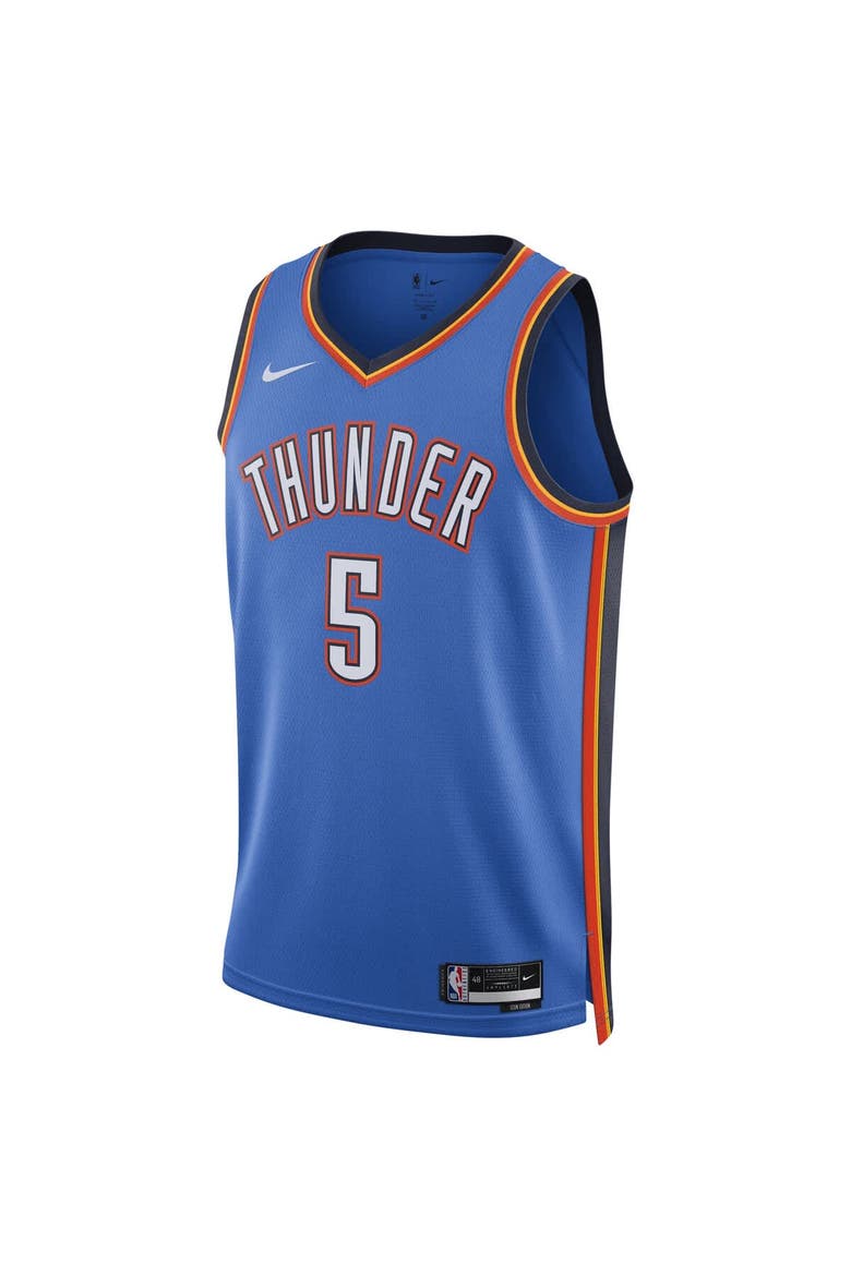 Unisex Nike Luguentz Dort Blue Oklahoma City Thunder Swingman Player Jersey - Icon Edition, Alternate, color, Blue