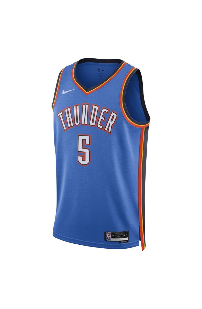Nike Unisex Nike Luguentz Dort Blue Oklahoma City Thunder Swingman Player Jersey - Icon Edition, Alternate, color, Blue
