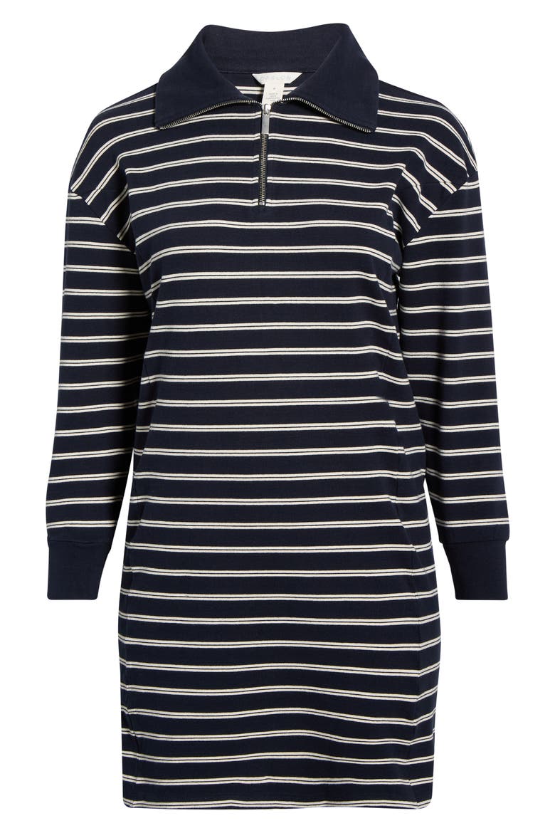 Stripe Travel Minidress, Alternate, color, NAVY IVORY SABRINA STRIPE