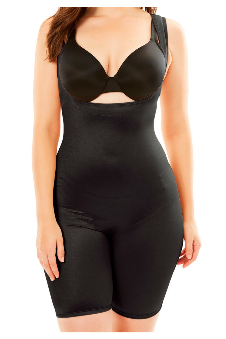 Power Shaper Firm Control Wear Your Own Bra Body Shaper, Main, color, BLACK