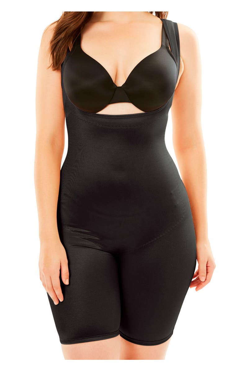 Secret Solutions Power Shaper Firm Control Wear-Your-Own-Bra Body Shaper, Main, color, Black