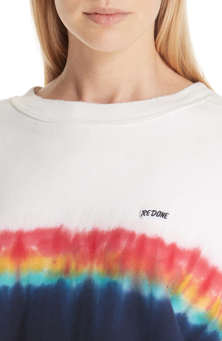 Re/Done Rainbow Dye Tee, Alternate, color, 