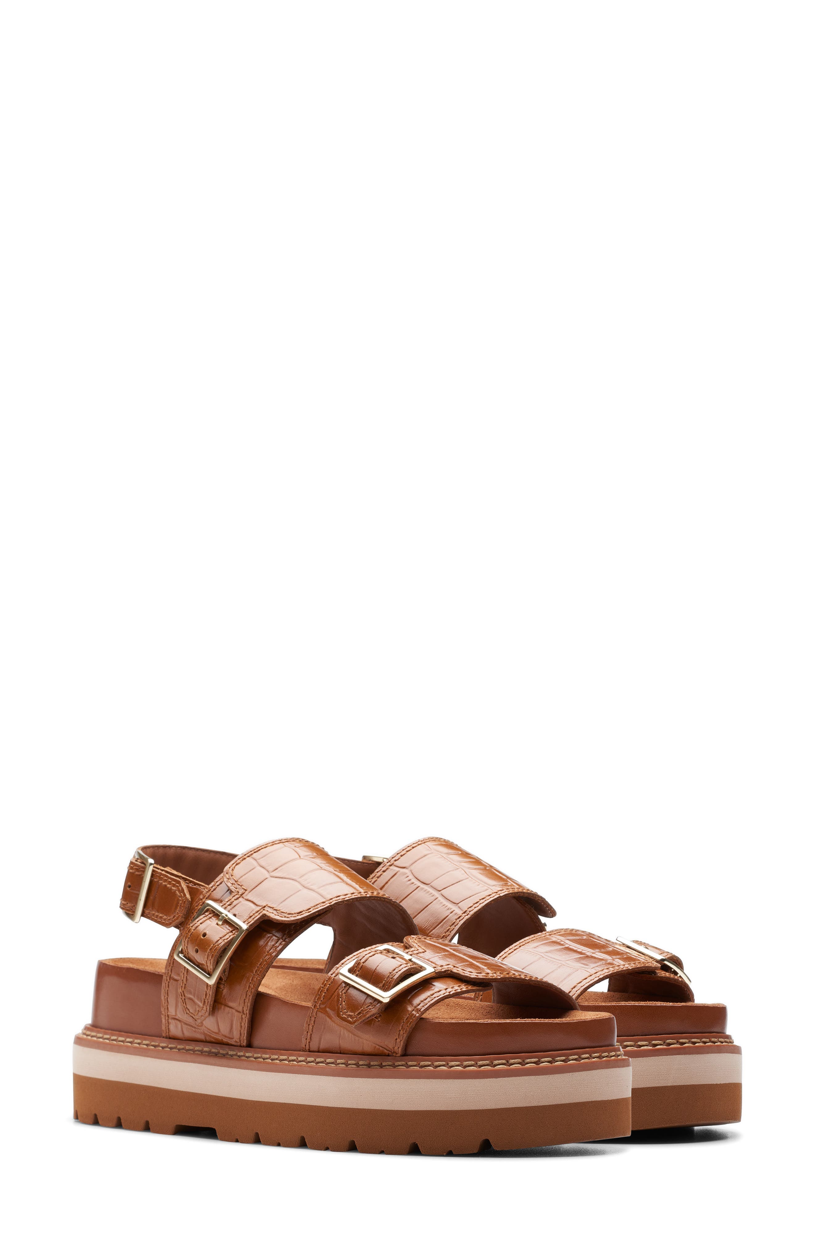 Clarks<sup>®</sup> Orianna Glide Platform Slingback Sandal, Main, color, 