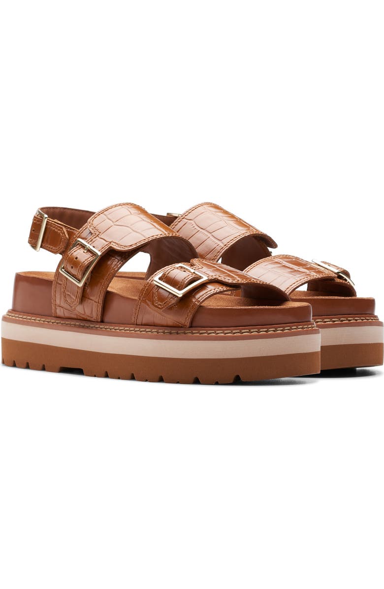 Clarks<sup>®</sup> Orianna Glide Platform Slingback Sandal, Main, color,