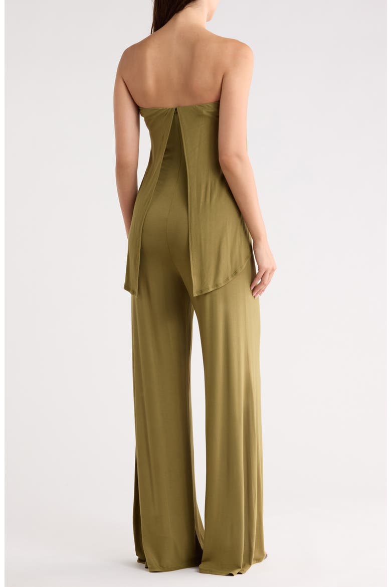 Strapless Popover Jumpsuit, Alternate, color, OLIVE MOSS