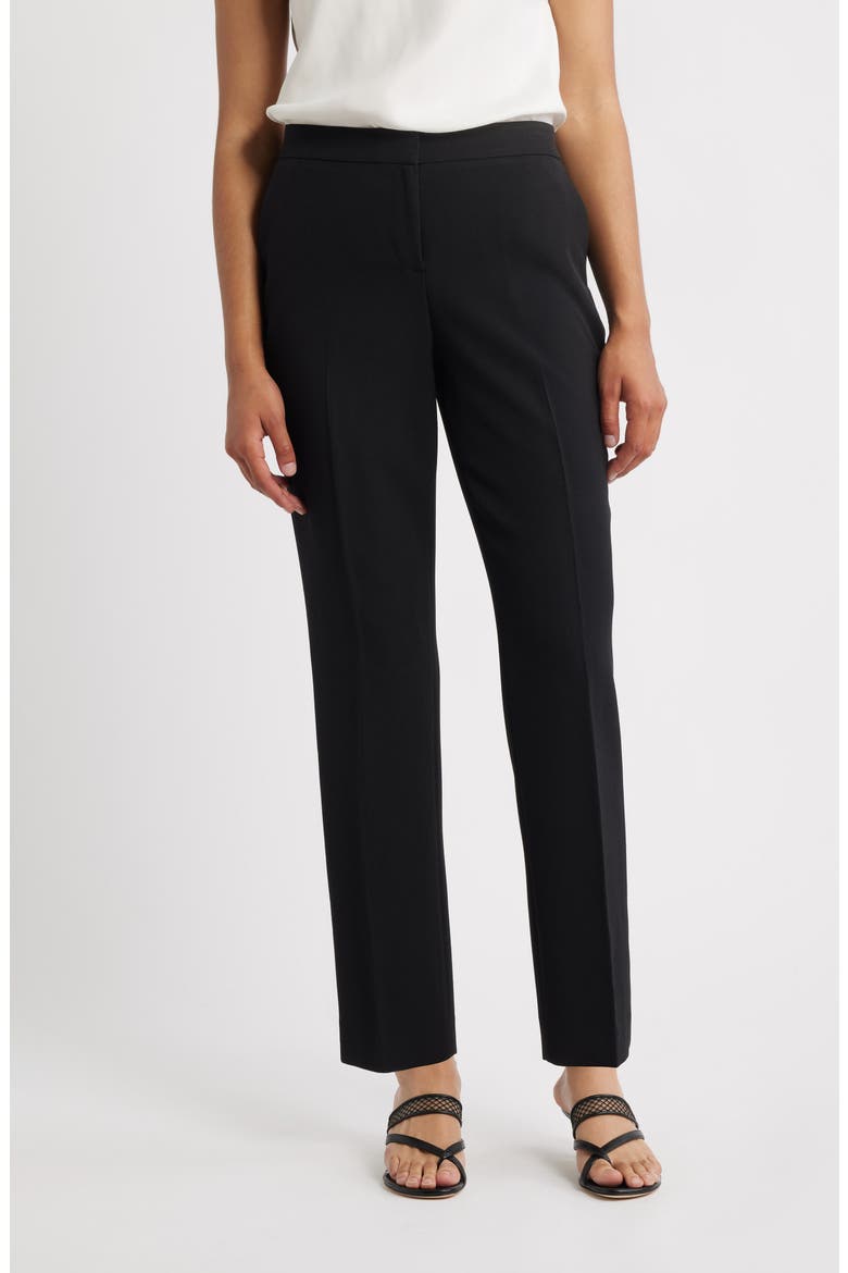 Straight Leg Pants, Main, color, BLACK