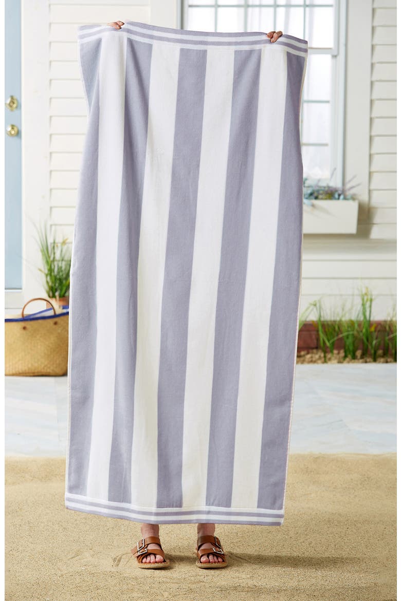 Oversize Stripe 4-Pack Beach Towels, Alternate, color, LAVENDER PURPLE